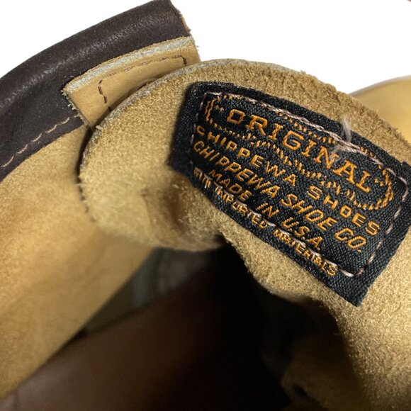 Chippewa Men's 13 Wheat Nubuck Leather Waterproof Work Boots - Picture 10 of 14